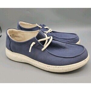 Jsport "Wenden" Women's Light Weight Slip-On Canvas Shoe (Navy) Size 9